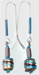 blue bead earrings
